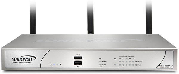 SonicWall NSA 250M Wireless-N Appliance