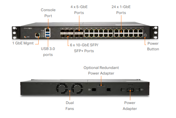 SonicWall NSA 3700 Network Security Appliance
