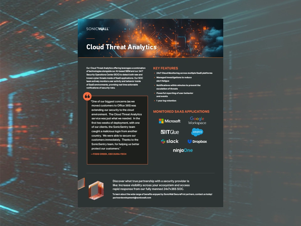 Cloud Threat Analytics Datasheet